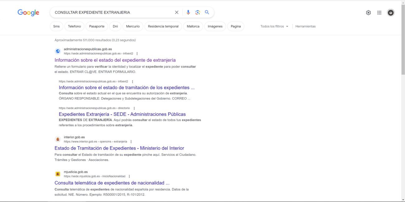 Como consultar mi expediente de extranjer a